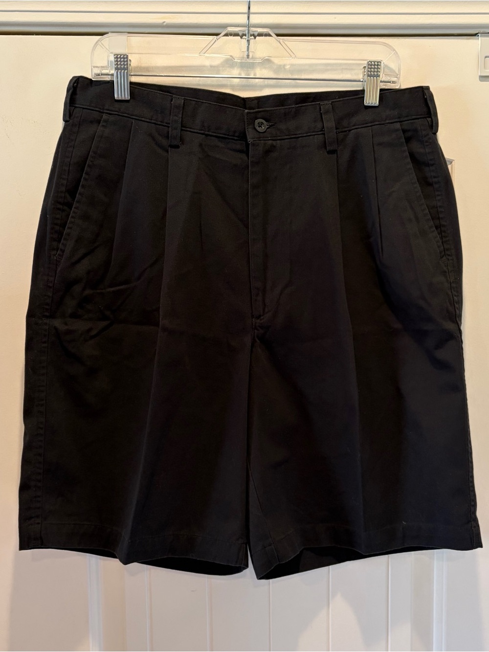 Nike Golf Pleated Shorts Men's Size 34 Black 9" Inseam Chino 56323 NEW TAGS